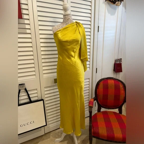 Lemon Yellow Long Zara dress Lemon Yellow Long Zara dress